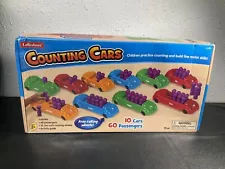 Lakeshore Counting Cars 10 Cars & 60 Passengers New In Box Educational