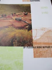 Woods 3240, 2162 Flexible Wing Rotary Cutter Sales Brochure 1996