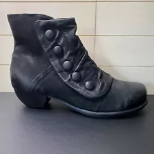 Miz Mooz Paris Fairy Boots Women's Size 10 Shoes EU41 Black Leather Booties