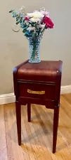 Antique Art Deco 1930's Bedside Waterfall End Table Nightstand Traditional