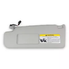 2006-2009 Volkswagen Rabbit Driver Left Side Sun Visor Gray Lighted (For: 2009 Volkswagen Rabbit)