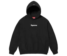 Supreme Box Logo Hooded Sweatshirt Black Size Large L FW23 Hoodie BRAND NEW