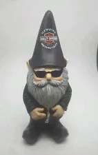 Harley Davidson Garden Gnome Motorcycle Biker 10.5"