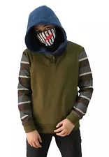 Ticci Toby Creepypasta Cosplay Hoodie Men's Pullover Jacket Halloween Costume