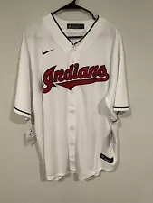 New ListingCleveland Indians Home Team Jersey Nike Men 2XL 2019 White CLE New Retro NWT