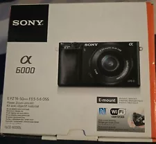 Sony Alpha 6000 24.3 MP Mirrorless Digital SLR Camera w/ 16-50mm PZ Lens