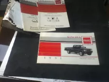 1991 GMC Sonoma Truck w/ Case Operating Instructions Owners Service Manual