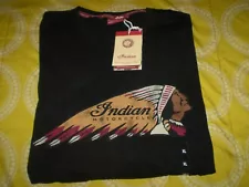 Indian Motorcycle T-shirt XL Black Classic Long Sleeve NEW The Bikeriders Retro