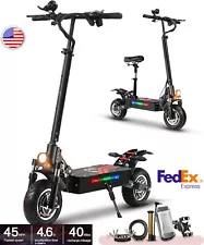 2024 Q7 Pro Dual Motor 3200W 52V 19AH Electric Scooter Adult 45 MPH With Seat