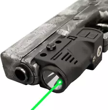 Tactical Gun Flashlight Green Laser Sight Light Pistol Rifle Handgun Shotgun New