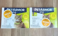 Lot 2 Pet Armor Plus for Cats Over 1.5lbs 8 Weeks 6 Doses for Fleas Ticks & Lice