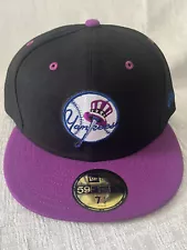 New Er New York Yankees Purple Rain Jordan 12 XII Fitted 7 1/2 Hat Cap NEW