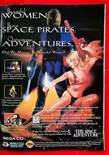 RARE! 1995 THE SPACE ADVENTURE Sega CD Video Game = Promo PRINT AD