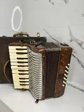 Very Rare Vintage Accordion 12-Bass Buttons & 25-Keys Made in Italy Plays