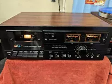 BIC T-1 CASSETTE DECK TWO SPEED FULLY TESTED NEW MAIN BELT SEE IT WORK