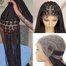 Full Lace African Handmade Braided No Damage to Hair Must-Have Wig for Women36in