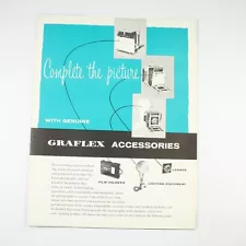 Graflex 4x5 Camera Accessories - Sales Fold-Out Brochure - Vintage