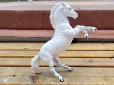 Breyer CM King Fighting Stallion White Horse CHALKY Paint