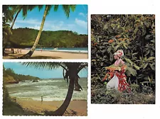 Trinidad, West Indies, Marcas Beach, Toco, In Costume, Three Postcards, 1960's