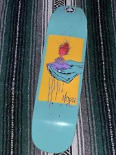 Nora Vasconcellos Skate Deck Welcome Skateboards Wicked Queen 8.6 Teal Deck