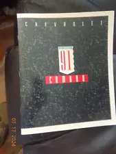 Chevrolet Dealer 1991 Camaro Glossy Advertising / Sales Brochure 9"x11" 22 Pages