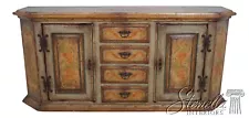 63114EC: Stunning Distressed Paint Decorated Continental Sideboard