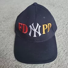 NY Yankees Baseball Hat Cap FDNY NYPD Sept 11 2001 Blue Adjustable Twill