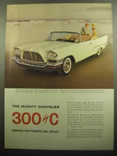 1957 Chrysler 300-C Convertible Ad - The mighty Chrysler 300-C