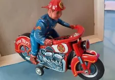 fire patrol motorcycle BATTERY OPERATED MADE IN JAPAN 50S/60S