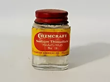 1950s Porter CHEMCRAFT Replacement Bottle Apothecary Sodium ThioSulfate No.16