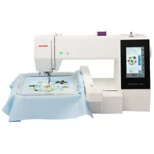 Janome Memory Craft 500E MC500E Embroidery Machine with Bonus Bundle