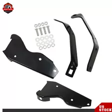 Rear Bumper Brackets Fit For Ford F-100 F-250 F-350 Pickup 1964-1979 Black Steel (For: 1979 Ford F-350)