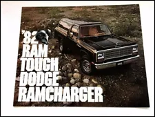 1982 Dodge Ramcharger Original Car Sales Brochure Catalog