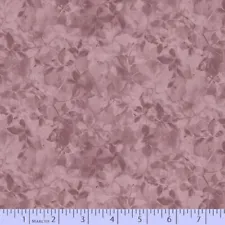 SALE, 1/2 Yard, Leafy PLUM, 100% Cotton Fabric Shadings By Marcus Fabrics