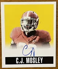 Two (2) Card 2014 C.J. Mosley RC Auto Lot Both Serial Numbered #d!