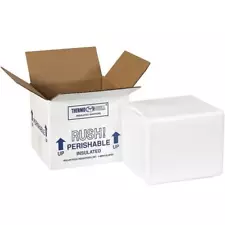 MyBoxSupply 6 x 5 x 4 1/2" Insulated Shipping Kit, 8 Per Case