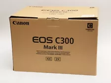 Canon EOS C300 Mark III Digital Cinema Camera * PL Mount & EF Mount + Extras USA