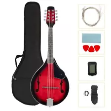 Ktaxon 8 Strings Mandolin Bundle Kit + Tuner String Gig Bag Pick for School Gift