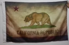 3'X5' Retro Flag Vintage Banner California Republic Brass grommets 90*150cm