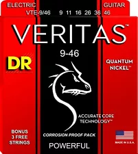 DR VTE-9/46 Veritas Quantum Nickel Electric Guitar Strings gauges 9-46