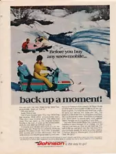 Magazine Ad - 1970 - Johnson Skee-Horse Snowmobiles