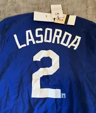 TOMMY LASORDA Los Angeles DODGERS Baseball NIKE Jersey Style MEDIUM Shirt NEW