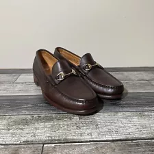 Alden H466 Cape Cod Collection Brown Calfskin Horse Bit Daily Loafer Mens 9 D