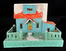 Vintage Christmas Village Cardboard Paper COCONUT Putz House Japan 1930's NICE!