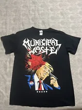 Municipal Waste Anti Trump Walls Of Death Black Unisex T-shirt - Medium (M)