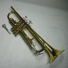 CONN 23B TRUMPET MADE IN USA WORKING CONDITION W/MISSING BUTTON COSMETIC ISSUES