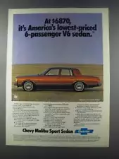 1981 Chevy Malibu Sport Sedan Ad - At $6870