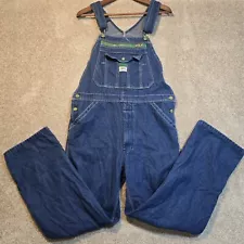 Liberty Denim Blue Jean Bib Overalls Farmer Carpenter Workwear Men's Size 32x30