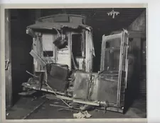 CHICAGO IL ORIGINAL PHOTO TRAIN WRECK VINTAGE 8X10 INCH RAILROAD 1932