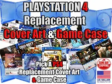 PS4 PlayStation 4 Custom Game Cover Art Box Art and Game Case